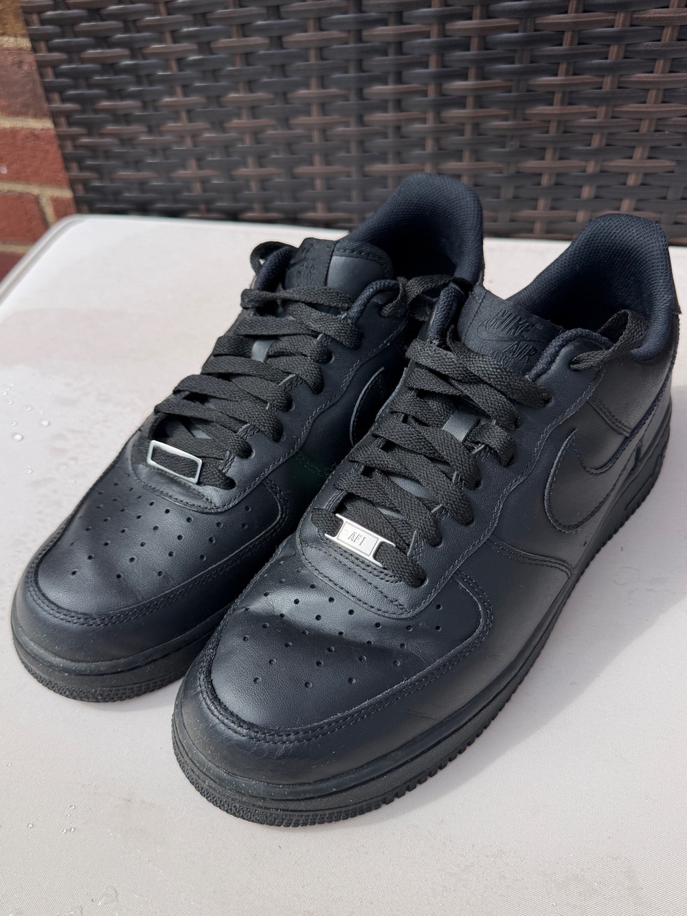 Nike AF 1 Low Triple Black. Like New. Men’s 11.5.